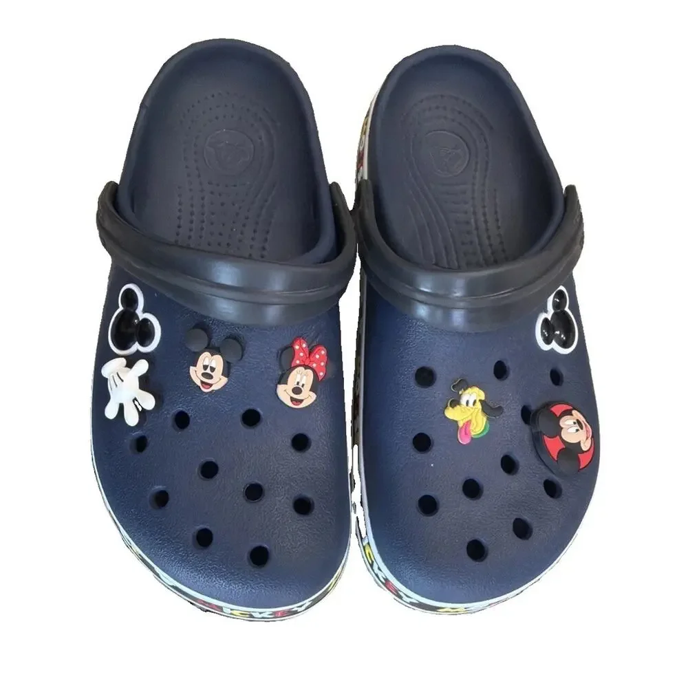 Crocs Disney Crocband Mickey III Clog 205629-90H Navy Blue Mens Size 7